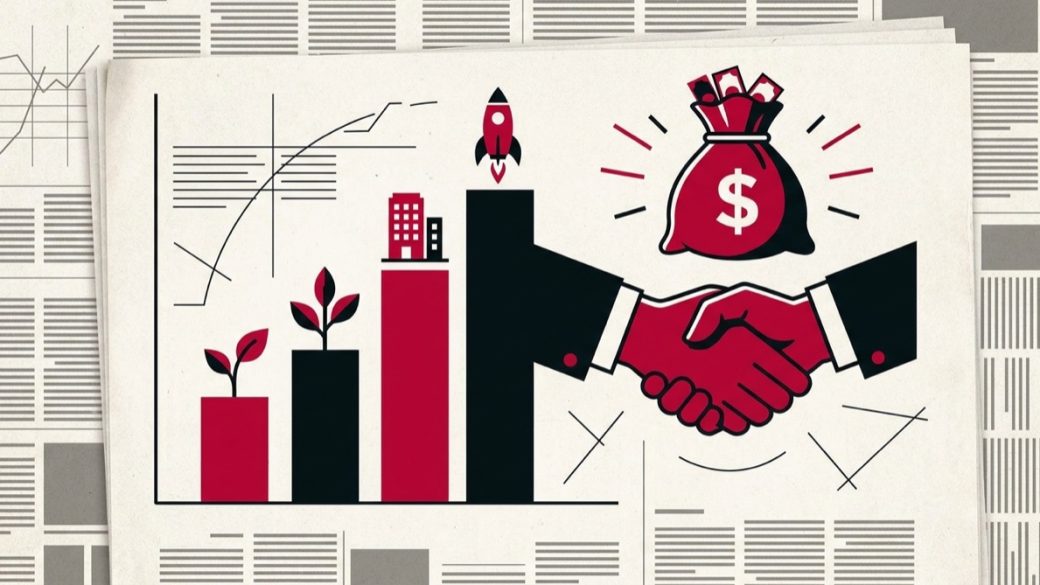 Startup funding stages illustration