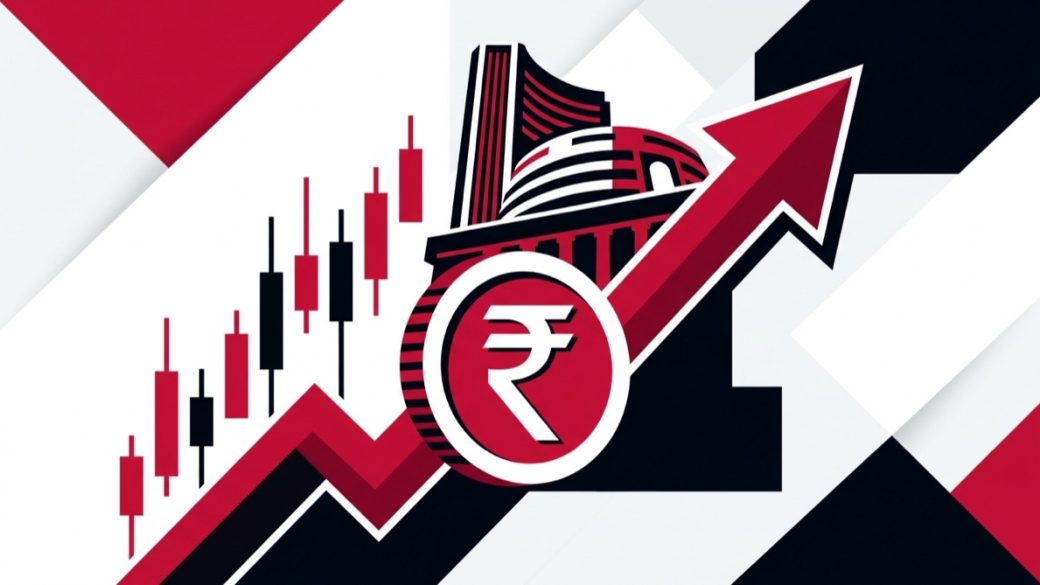 Stock market for beginners India illustration