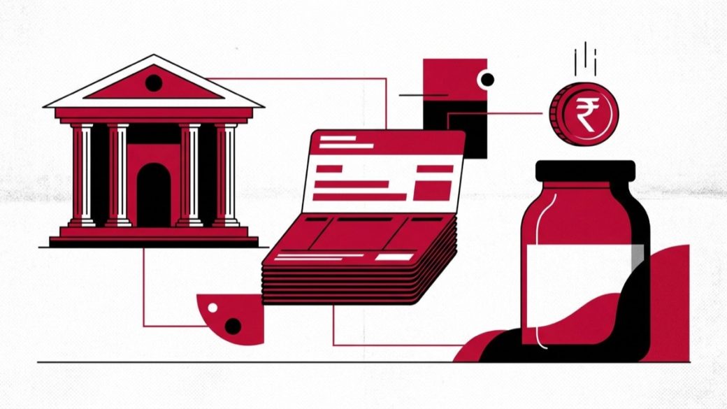 Types of bank accounts illustration