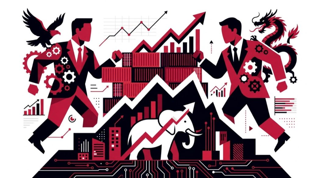 US-China trade war illustration