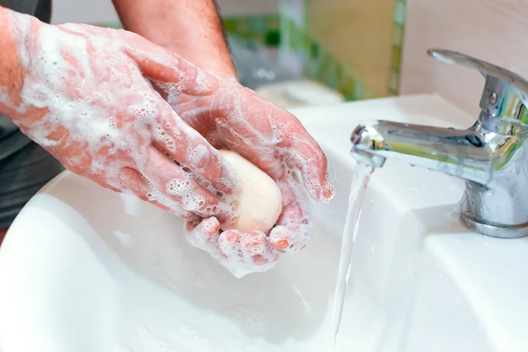Washing-hands-with-bar-of-soap