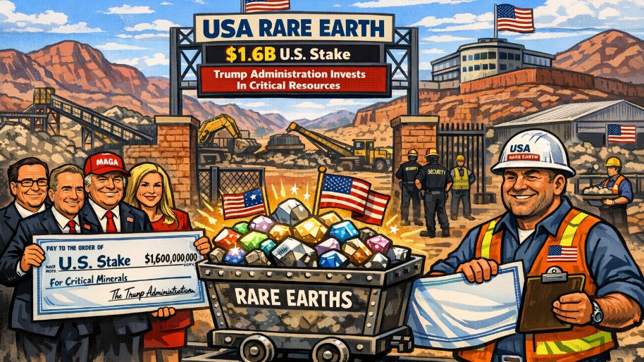 Trump govt invests $1.6B for 10% in ‘USA Rare Earth’